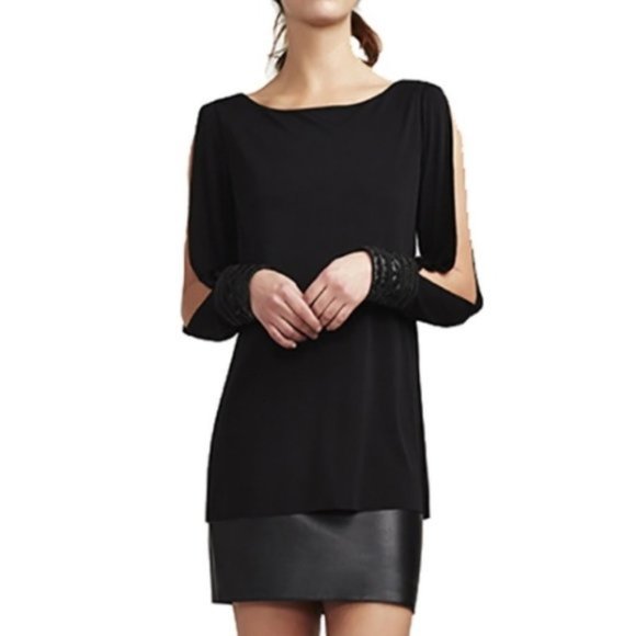CLEARANCE Bailey 44 Musical Montage Black Dress